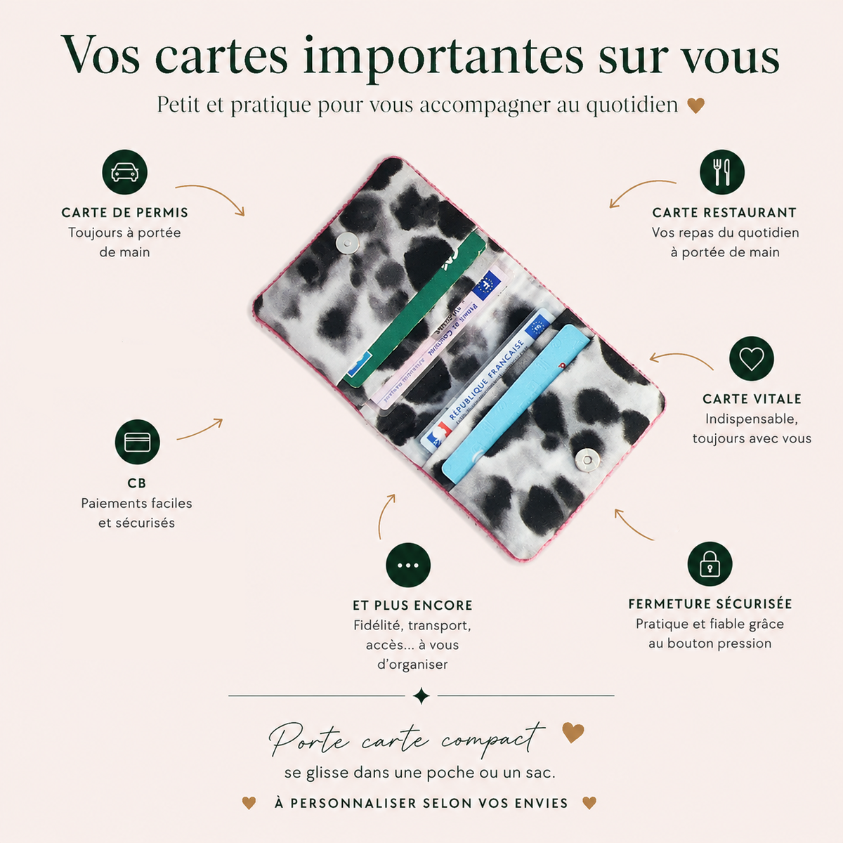 Porte-cartes à personnaliser